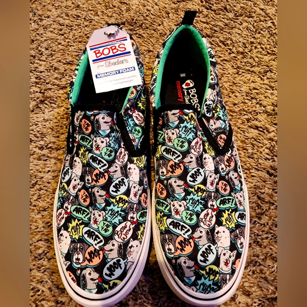 Sketchers Bobs Dog Print Size 9